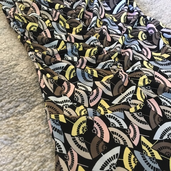 Max and Cleo Fan Patterned Drop Waist Dress - Picture 4 of 6